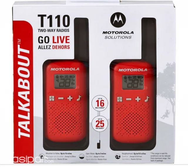 Comprá Radio Walkie Talkie Motorola Talkabout T-402MC - Envios a todo el  Paraguay