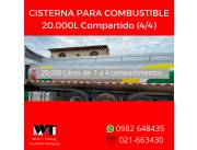 TANQUE DE 20.000L PARA COMBUSTIBLE- 4 COMPARTIMENTOS. CUOTAS DESDE 4.200.000 G. NUEVO