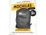 MOCHILAS CON EL LOGO DE SU EMPRESA!! REGALOS EMPRESARIALES!!