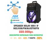 ‼PARLANTE | SPEAKER NUEVOS EN OFERTA 🎀 MARCA KOLAV X801 8" 💥