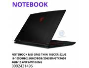 Notebook Msi Gaming cuotas desde 520,000 gs
