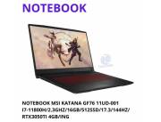 Notebook Msi Gaming cuotas desde 520,000 gs