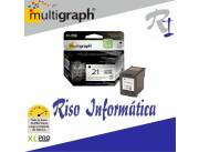 Cartucho Multigraph 21 XL Negro