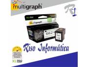 Cartucho Multigraph 662 XL Negro