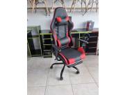 SILLA GAMER CON POSA PIE ROJO 120 K (2709)