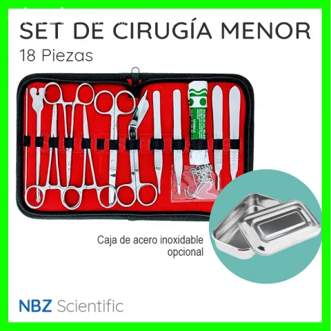 Kit para prácticas de Cirugía Menor y Suturas - Curso de Cirugia Menor