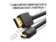 OFERTAA...😍CABLE MICRO HDMI A HDMI MACHO 1.5 METROS