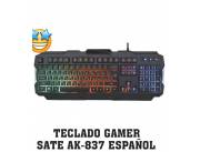 OFERTAAA...TECLADO GAMER SATE AK-837 - NEGRO (ESPAÑOL)