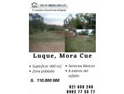Luque - Mora cuè vendo terreno de 400 m2 a metros de Tupà Rekavo.