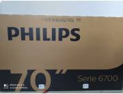 Smart TV Philips 70 4K UHD. Nuevos en caja.