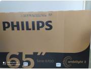 Smart TV Philips 65 4K UHD. Nuevos en caja.