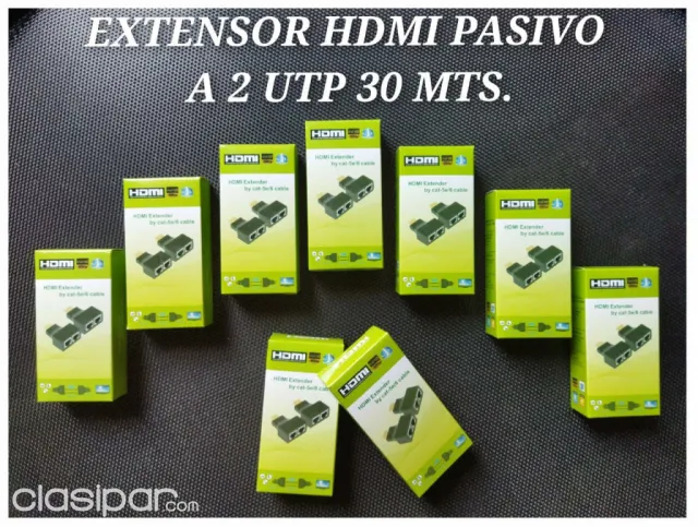EXTENSOR HDMI PASIVO A 2 UTP 30 MTS