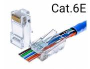 ¡¡OFERTA ÚNICA!! 🥳100 UNIDADES FICHA CONECTOR RJ45 CAT6E💥