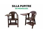 SILLA PUPITRE DE PVC