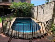 Cerca de protección de hierro para piscina desmontable