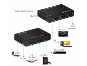 SWITCH HDMI 5X1 C/ CONTROL + C/ EXT IR Port + 5V alimentacion