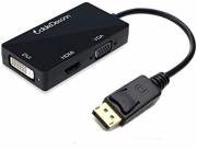 ADAPTADOR DISPLAY PORT A VGA+HDMI+DVI HEMBRA