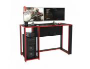 MESA GAMER SINGAPURA NEGRO C/ROJO POLITORNO190480