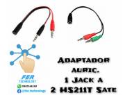 ¡¡OFERTA!!🥳ADAPT AURIC 1 3.5MM HEMBRA A 2 3.5MM MACHO