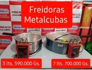 Freidora Industrial Metalcubas 3 y 7 litros