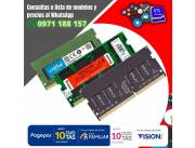 MEMORIAS RAM PARA NOTEBOOK