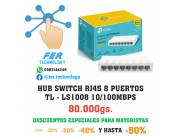 HUB SWITCH RJ45 8 PUERTOS TP-LINK LS1008 10/100MBPS