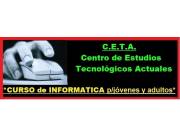 cursos de INFORMATICA, INGLES y otros en Fndo de la Mora o el Centro de Limpio