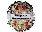 Corona de flores funeral Paraguay
