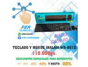 COMBO TECLADO Y MOUSE INALAMBRICO WB-8012