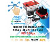 DOCKING ADAPTADOR DE DISCO DURO SATA E IDE HDD 2.5 y 3.5