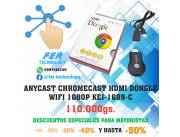 CONECTÁ TU CELULAR A LA TV CON EL DUPLICADOR ANYCAST CHROMECAST HDMI DONGLE WIFI 1080P