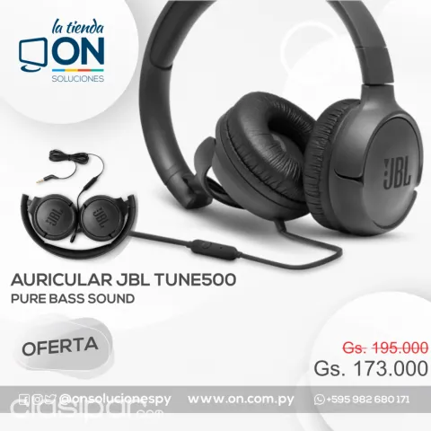 AURICULAR JBL TUNE 500. 1964418 Clasipar en Paraguay