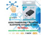 AUDIO TRANSMISOR Y RECEPTOR BLUETOOTH AUX LU-203