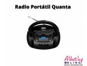 Radio Portátil Quanta QTRPB431 Bluetooth / FM / AM / CD - Negro
