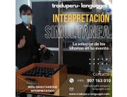 Traducción Simultánea LIMA PERU www.traduperu-languages.com