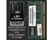 MEMORIA RAM 4GB DDR3/1600MHZ UP GAMER