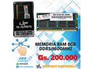 MEMORIA RAM 8GB DDR3/1600MHZ UP GAMER