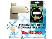 PENDRIVE ECOPOWER DUAL TYPE-C 16GB