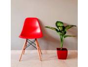 SILLA FIJA EAMES ROJO