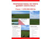 Propiedad Rural 43 Hectareas en Quiindy