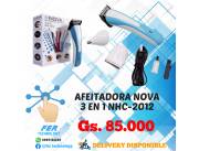 AFEITADORA RECARGABLE NOVA 3 EN 1 NHC-2012