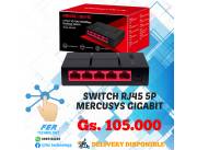 HUB SWITCH RJ45 5 PUERTOS GIGABIT MERCUSYS MS105G 10/100/1000MBPS