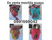 Mochilas bolso colombiana Wayuu Originales Unicolor y de colores Bolsos Tejidas A Mano.