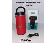 SPEAKER BLUETOOTH C/ SOPORTE CEL LU-136