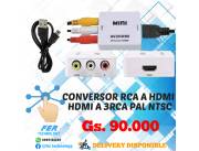 CONVERSOR RCA (AUDIO/VIDEO) A HDMI