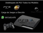 Desbloqueo y Carga de Juegos para SONY Play 3 PS3