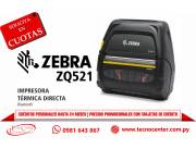 Impresora Térmica Directa Zebra ZQ521 Inalambrica. Adquirila en cuotas!