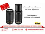 Lente Nikon DX 70-300mm F/4.5-6.3G ED VR. Adquirila en cuotas!