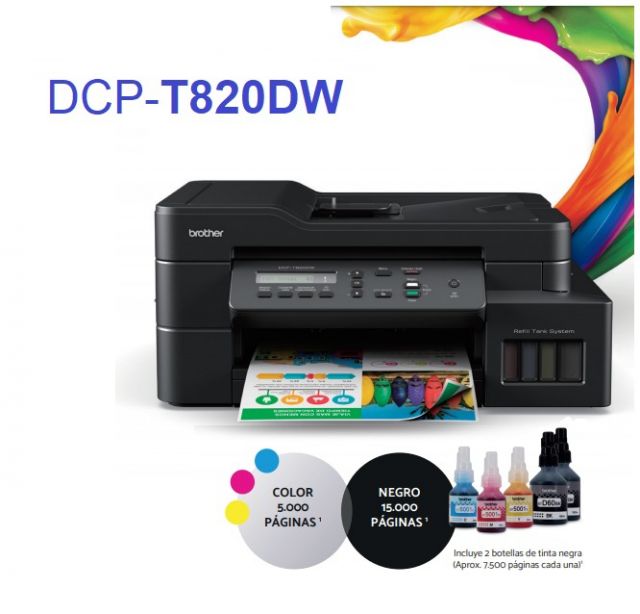 TUPI S.A. - IMPRESORA BROTHER DCP-T820DW MULTIFUNCION COLOR