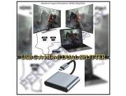 USB C A HDMI DUAL SPLITTER